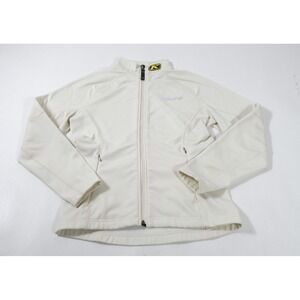 Klim Jacket Women Small Cream Mid-Layer Full Zip Fleece Lined Outdoor Activewear